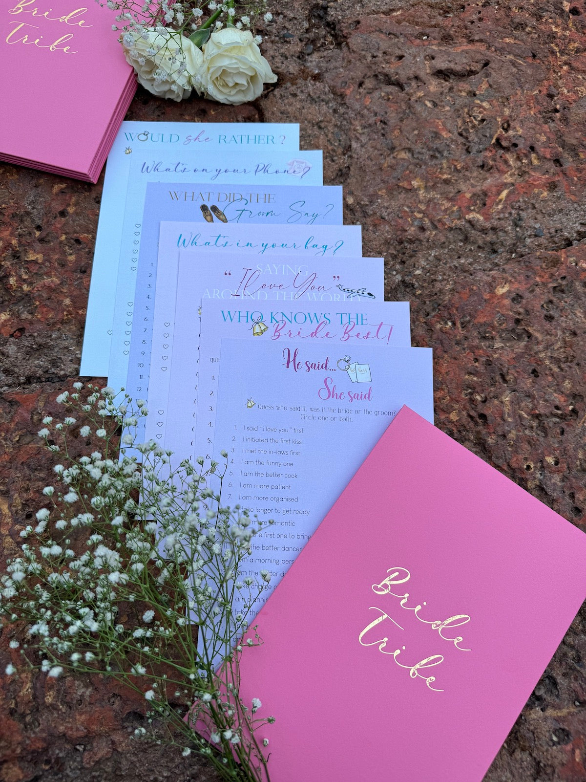 Bridal Shower Games - Set of 3