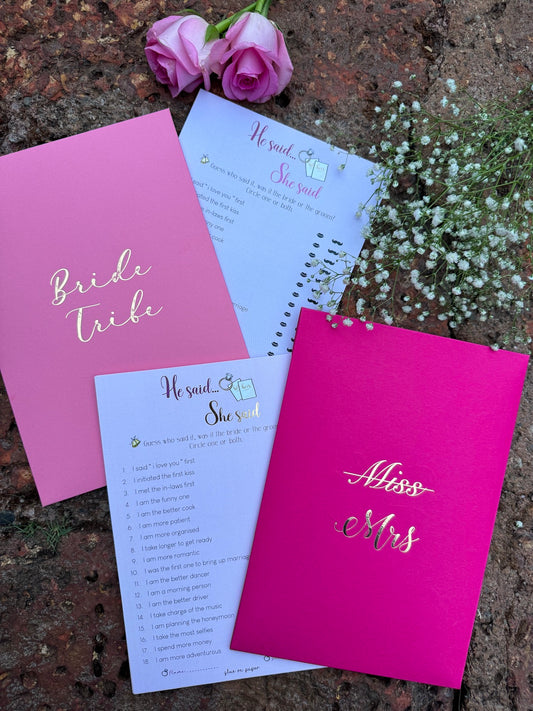 Bridal Shower Games - Set of 11