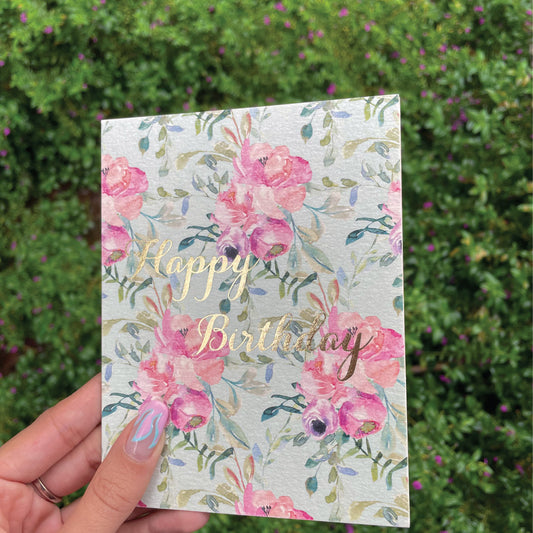 Birthday Card Set of 2 - Gold